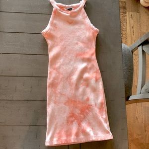 Girls M(7/8) pink narrow stretchy dress.